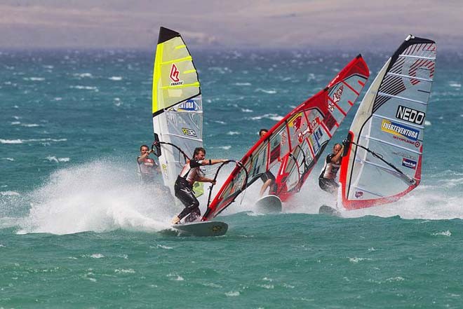 Bjorn cranks a gybe - PWA Sotavento Fuerteventura Grand Slam 2011 ©  John Carter / PWA http://www.pwaworldtour.com